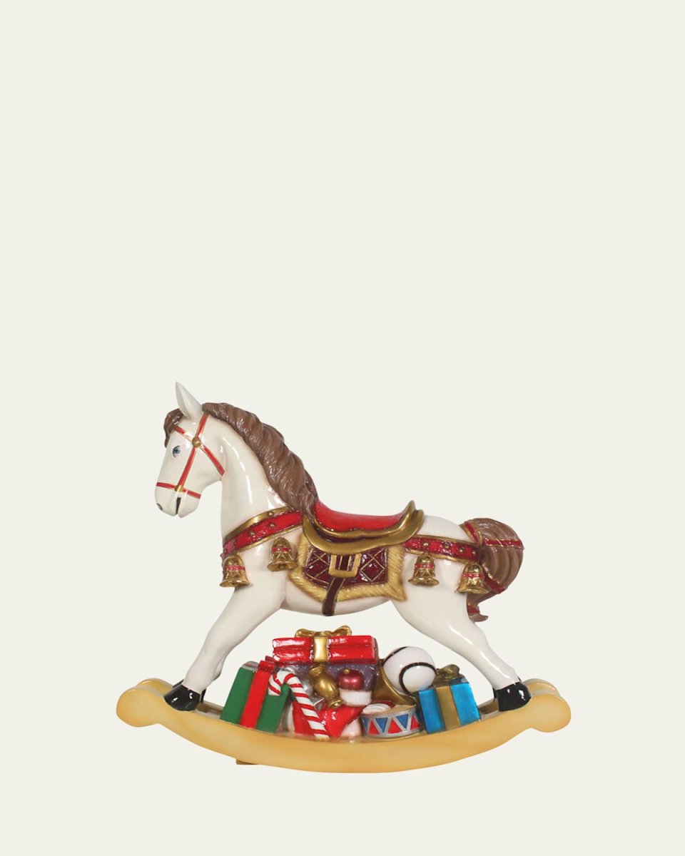 Rocking Horse with Gifts Figurine